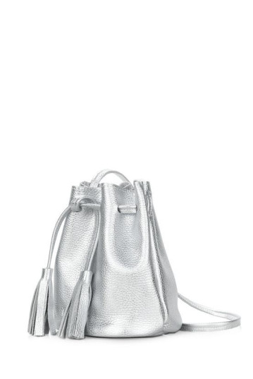 Жіноча сумка POOLPARTY bucket-silver