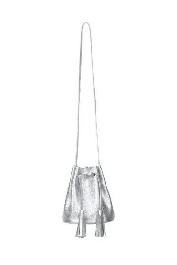 Жіноча сумка POOLPARTY bucket-silver