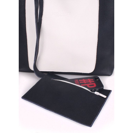 Жіноча сумка POOLPARTY mania-darkblue-white