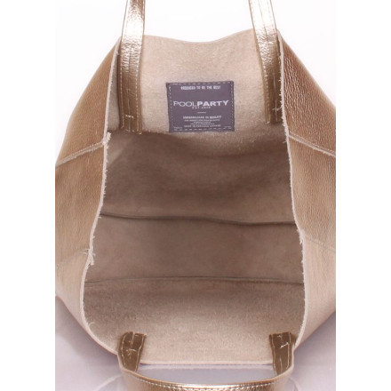 Жіноча сумка POOLPARTY city-gold