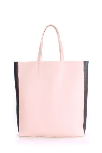 Жіноча сумка POOLPARTY city2-beige-black