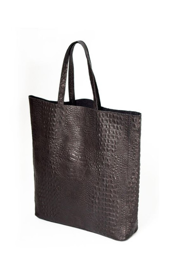 Сумка женская POOLPARTY leather-city-croco-black