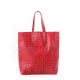 Жіноча сумка POOLPARTY leather-city-croco-red