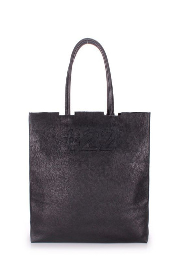 Жіноча сумка POOLPARTY leather-number-22-black