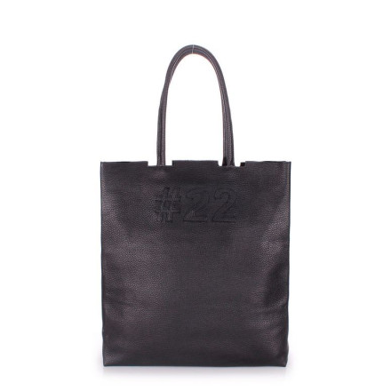 Жіноча сумка POOLPARTY leather-number-22-black