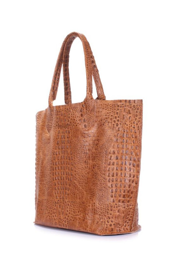 Сумка женская POOLPARTY amphibia-croco-beige