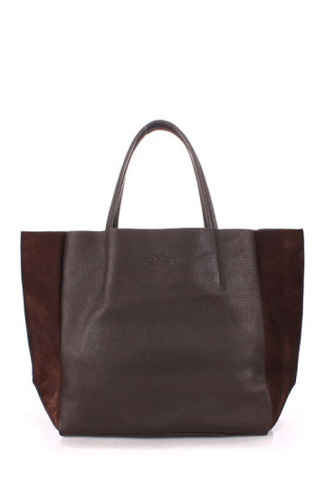 Жіноча сумка POOLPARTY soho-brown-velour