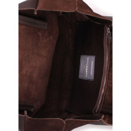 Жіноча сумка POOLPARTY soho-brown-velour