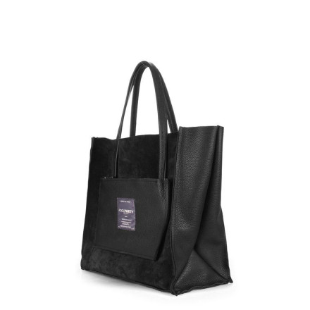 Жіноча сумка POOLPARTY soho-insideout-black-velour