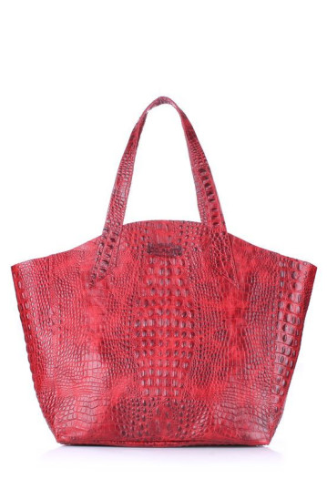 Жіноча сумка POOLPARTY poolparty-fiore-crocodile-red