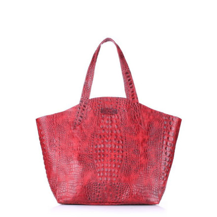 Жіноча сумка POOLPARTY poolparty-fiore-crocodile-red