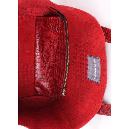 Жіноча сумка POOLPARTY poolparty-fiore-crocodile-red