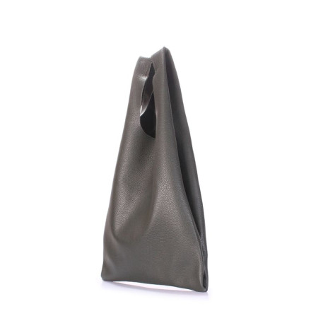 Жіноча сумка POOLPARTY leather-tote-khaki