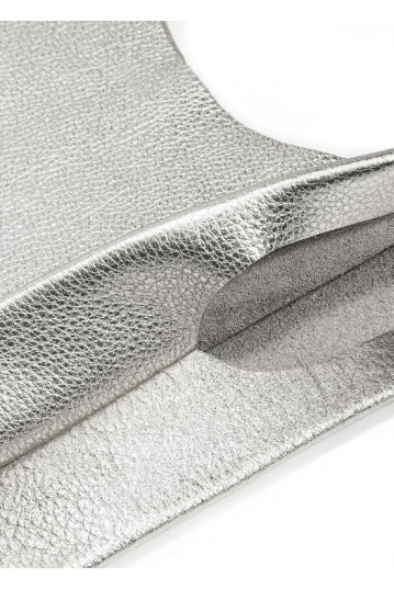 Жіноча сумка POOLPARTY leather-tote-silver