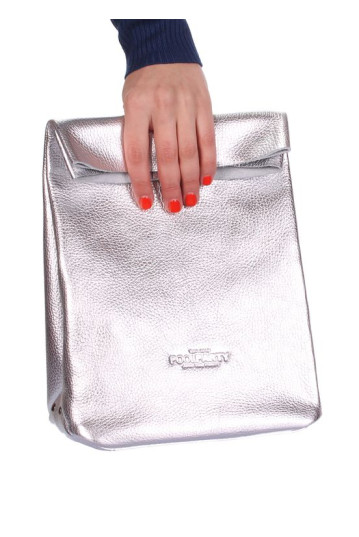 Сумка женская POOLPARTY lunchbox-silver