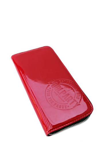 Кошелек женский POOLPARTY poolparty-laquer-red-wallet