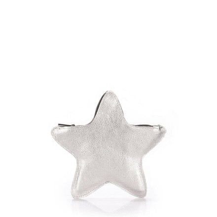 Косметичка-клатч POOLPARTY star-silver