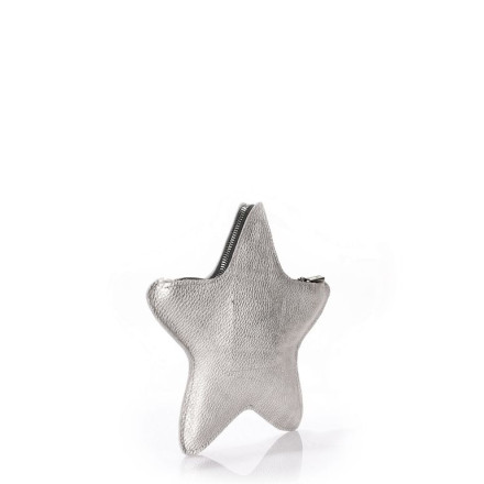 Косметичка-клатч POOLPARTY star-silver