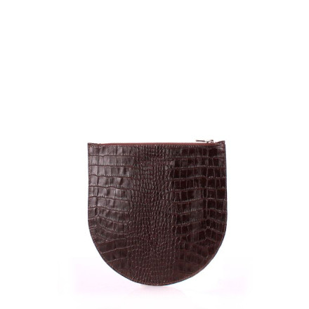 Косметичка-клатч POOLPARTY cosmetic-pp1-croco-brown