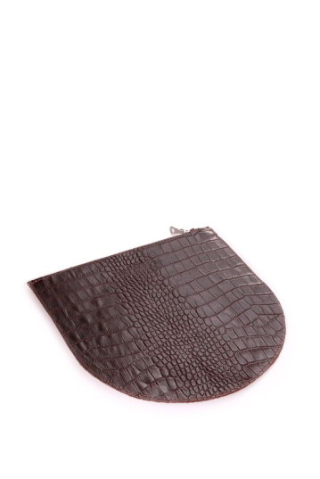 Косметичка-клатч POOLPARTY cosmetic-pp1-croco-brown