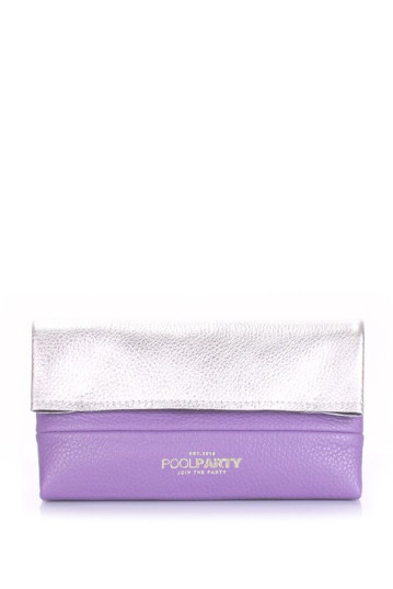 Косметичка-клатч POOLPARTY 2nite-silver-violet