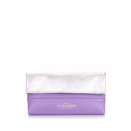 Косметичка-клатч POOLPARTY 2nite-silver-violet