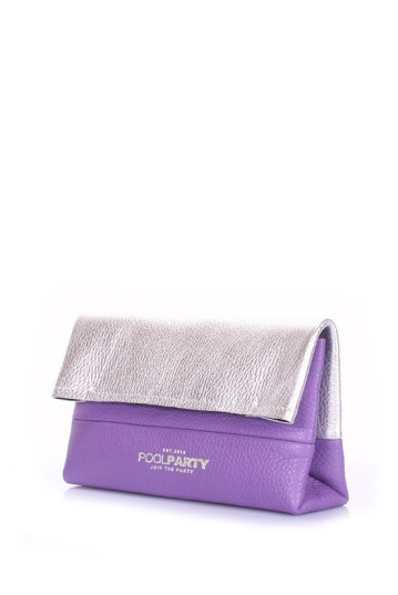 Косметичка-клатч POOLPARTY 2nite-silver-violet