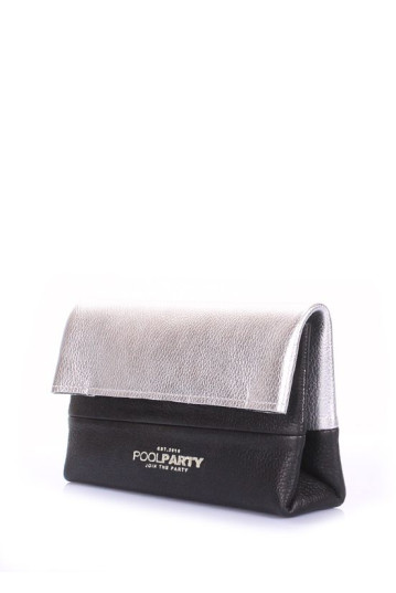 Косметичка-клатч POOLPARTY 2nite-silver-black