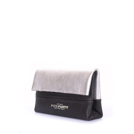 Косметичка-клатч POOLPARTY 2nite-silver-black