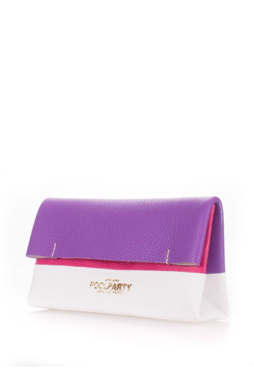 Косметичка-клатч POOLPARTY 2nite-violet-white-pink