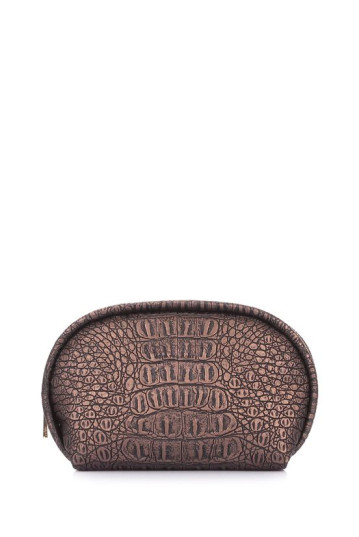 Косметичка POOLPARTY cupcake-croco-bronze