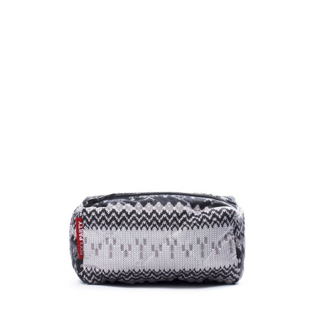 Косметичка POOLPARTY cosmetic-snowflakes-grey
