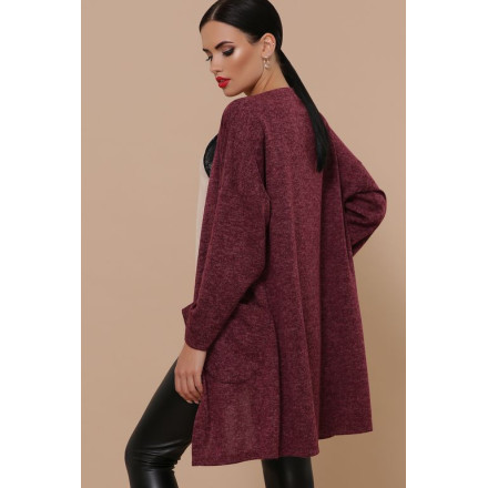 Кардиган Glem ЭШЕР бордо
