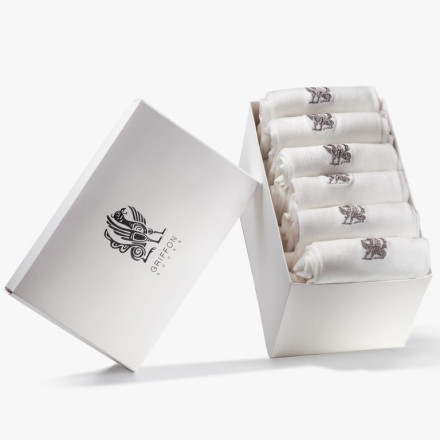 Шкарпетки Griffon White bamboo box