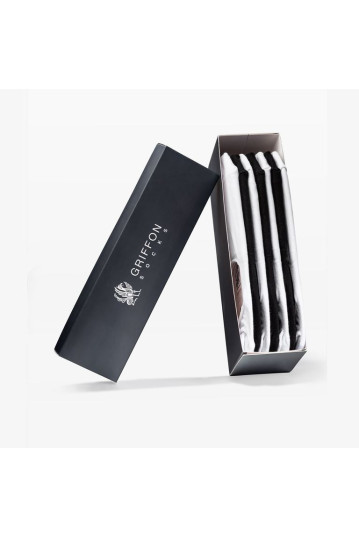 Шкарпетки Griffon Black-white liner box