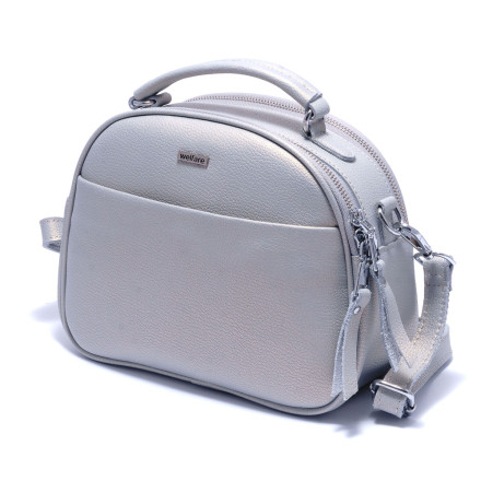 Жіноча сумка Welfare A1555-208 PEARL-SILVER
