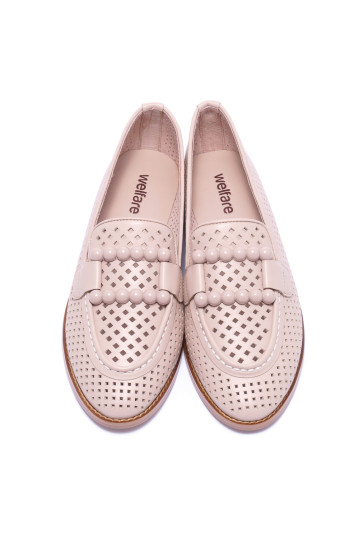 Лоферы женские Welfare 710054111/BEIGE/40