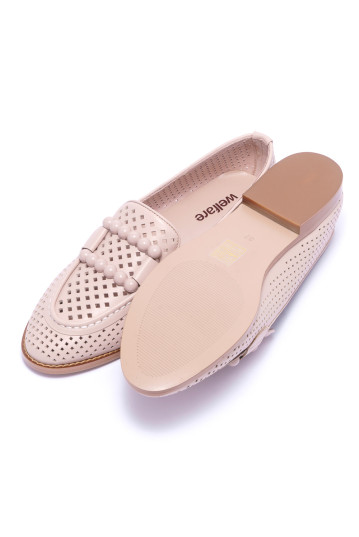 Лоферы женские Welfare 710054111/BEIGE/40