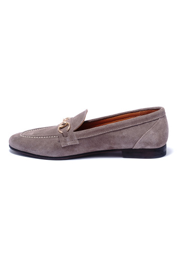 Лоферы женские Welfare 0077-614 18 GREY SUEDE (ВЛ 2020)