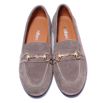 Лофери жіночі Welfare 0077-614 18 GREY SUEDE (ВЛ 2020)
