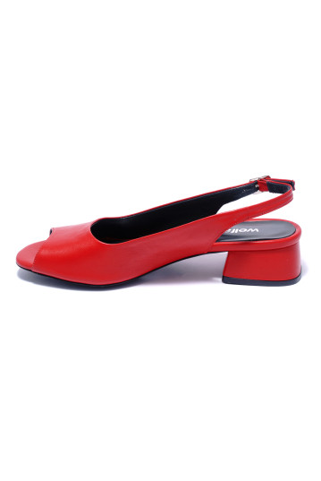 Босоножки женские Welfare 0431-465 104 RED LEATHER