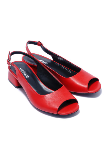 Босоножки женские Welfare 0431-465 104 RED LEATHER