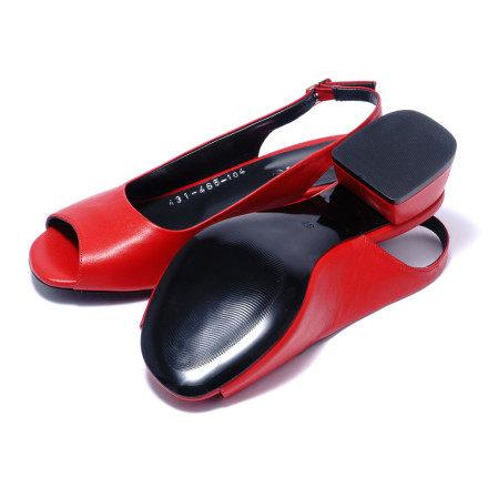 Босоніжки жіночі Welfare 0431-465 104 RED LEATHER