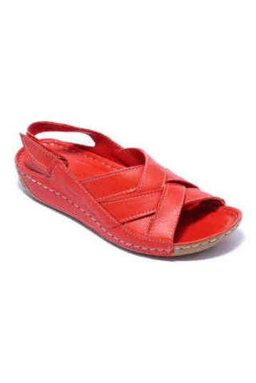 Жіночі босоніжки Welfare 0704-10 RED LEATHER