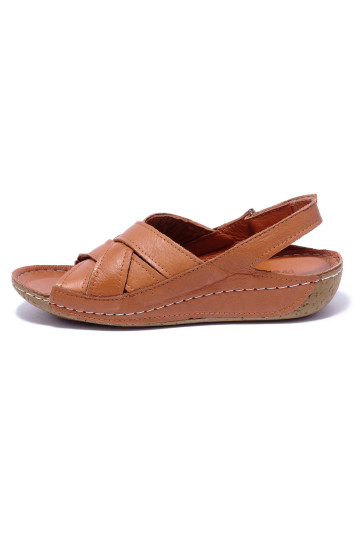 Жіночі босоніжки Welfare 0704-10 TAN LEATHER