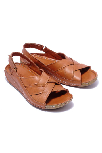 Жіночі босоніжки Welfare 0704-10 TAN LEATHER