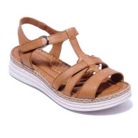 Жіночі босоніжки Welfare 0260-8612 TAN LEATHER