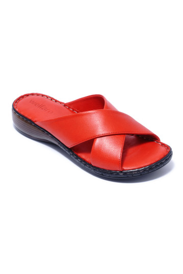 Жіночі босоніжки Welfare 0638-023 101 RED LEATHER