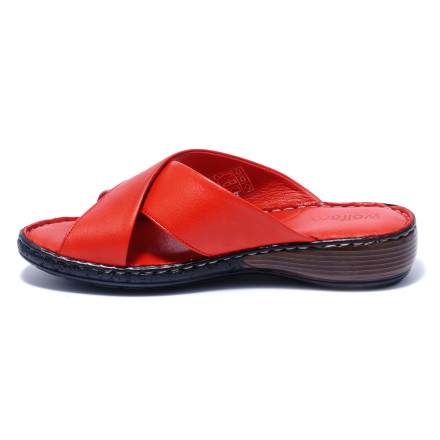 Жіночі босоніжки Welfare 0638-023 101 RED LEATHER