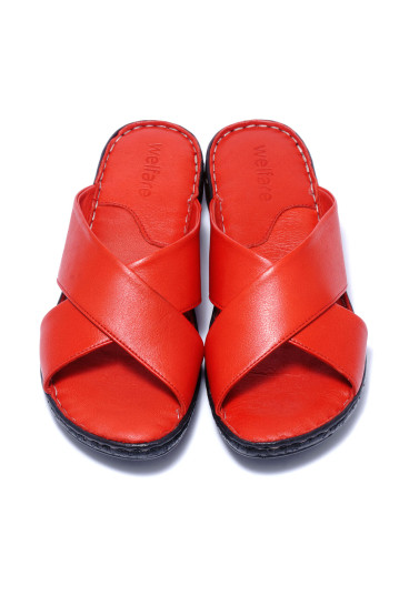 Жіночі босоніжки Welfare 0638-023 101 RED LEATHER